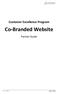 Customer Excellence Program Co-Branded Website