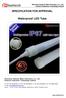 SPECIFICATION FOR APPROVAL. Waterproof LED Tube