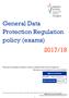 General Data Protection Regulation policy (exams) 2017/18