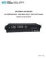 SPLITMUX-4X4-HDVWC 4x4 HDMI Multiviewer / Video Matrix Switch / Video Wall Processor Installation and Operation Manual