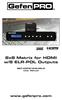 GEFEN 8x8 HDMI MATRIX 1080P. 8x8 Matrix for HDMI w/8 ELR-POL Outputs. GEF-HDFST-848-8ELR User Manual.