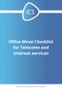 Office Move Checklist for Telecoms and Internet services