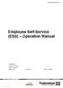 Employee Self-Service (ESS) Operation Manual