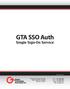 GTA SSO Auth. Single Sign-On Service. Tel: Fax Web: