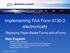 Implementing FAA Form electronically