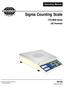 Operating Manual. Sigma Counting Scale. CTG-9850 Series (AC Powered) Issue #9 3/ by Fairbanks Scales Inc. All rights reserved