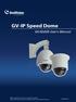 GV-IP Speed Dome GV-SD220 User's Manual