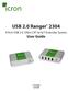 USB 2.0 Ranger Port USB m CAT 5e/6/7 Extender System. User Guide
