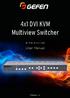 4x1 DVI KVM Multiview Switcher
