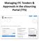 Managing ITC Tenders & Approvals in the esourcing Portal (TTS)