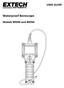 USER GUIDE. Waterproof Borescope. Models BR300 and BR350