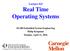 Lecture #23 Real Time Operating Systems Embedded System Engineering Philip Koopman Monday, April 11, 2016
