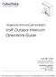 VoIP Outdoor Intercom Operations Guide