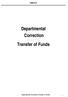 Departmental Correction Transfer of Funds