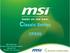 MSI Notebook Product Planning Department George Kao Version 1.0 (08/04/2009)