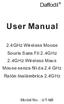 User Manual. Daffodil. 2.4GHz Wireless Mouse Souris Sans Fil 2.4GHz 2.4GHz Wireless Maus Mouse senza fili da 2.4 GHz Ratón Inalámbrica 2.