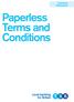 Paperless Terms and Conditions. Customer information