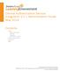 Central Authentication Service Integration 2.0 Administration Guide May 2014