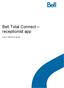 Bell Total Connect receptionist app. Quick reference guide