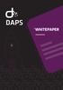 INTRODUCTION WHY DAPS?