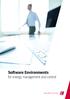 Software Environments for energy management and control. Energy efficiency technology