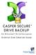 CASPER SECURE DRIVE BACKUP. for BitLocker Drive Encryption S TARTUP D ISK C REATOR G UIDE