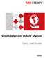 Video Intercom Indoor Station. Quick Start Guide UD02902B