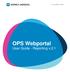 OPS Webportal User Guide - Reporting v.2.1