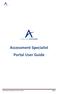 Assessment Specialist Portal User Guide