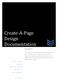 Create-A-Page Design Documentation