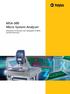 MSA-500 Micro System Analyzer. Measuring 3-D Dynamics and Topography of MEMS and Microstructures