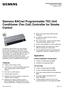 Siemens BACnet Programmable TEC Unit Conditioner (Fan Coil) Controller for Smoke Control