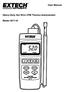 User Manual. Heavy Duty Hot Wire CFM Thermo-Anemometer. Model