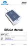 ER302 Manual. ER302 User Manual. Ordering Information