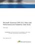 Microsoft Dynamics CRM 2011 Data Load Performance and Scalability Case Study