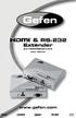 & RS-232 Extender. EXT-HDMIRS232-CAT5 User Manual.