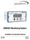 EMS467 Monitoring System. Installation and Operations Manual Section 40