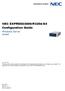 NEC EXPRESS5800/R320d-E4 Configuration Guide