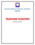 TELEPHONE DIRECTORY (Last Updated: )