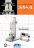 Sine-waveVibroViscometer. Series. 2ml Sample Measurement Now Possible! ISO 9000 CERTIFIED. ...Clearly a Better Value.