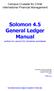 Solomon 4.5 General Ledger Manual
