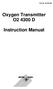Part No Oxygen Transmitter O D. Instruction Manual