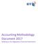 Accounting Methodology Document 2017 Relating to the Regulatory Financial Statements