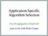 Application-Specific Algorithm Selection