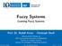 Fuzzy Systems. Learning Fuzzy Systems