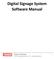Digital Signage System Software Manual