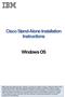 Cisco Stand-Alone Installation Instructions Windows OS