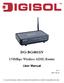 DG-BG4011N. 150Mbps Wireless ADSL Router. User Manual