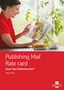 Publishing Mail Rate card