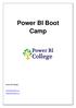 Power BI Boot Camp. Power BI College.